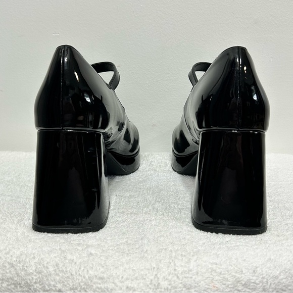 Madden Girl Chunky Platform Y2K Retro Mary Janes Womens Size 9 Black - Picture 6 of 14